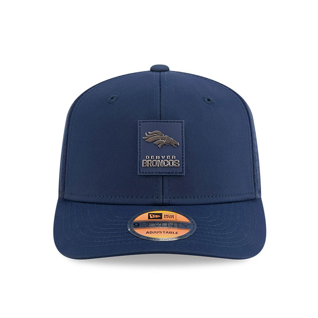 NFL Denver Broncos New Era 2025 Sideline 9SEVENTY Stretch-Snapback Hat - Navy