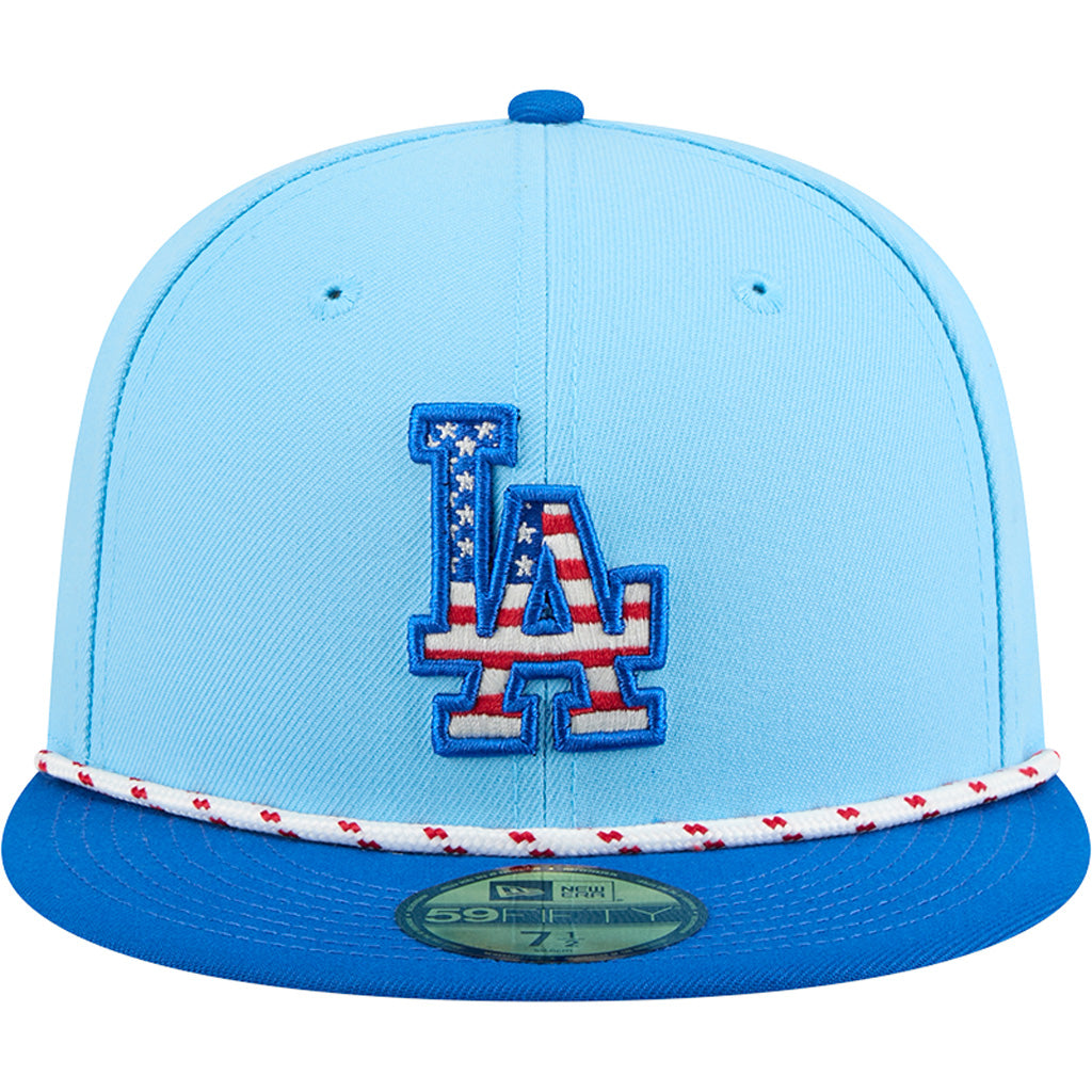 MLB Los Angeles Dodgers New Era 2025 4th of July 59FIFTY Fitted Hat - Blue