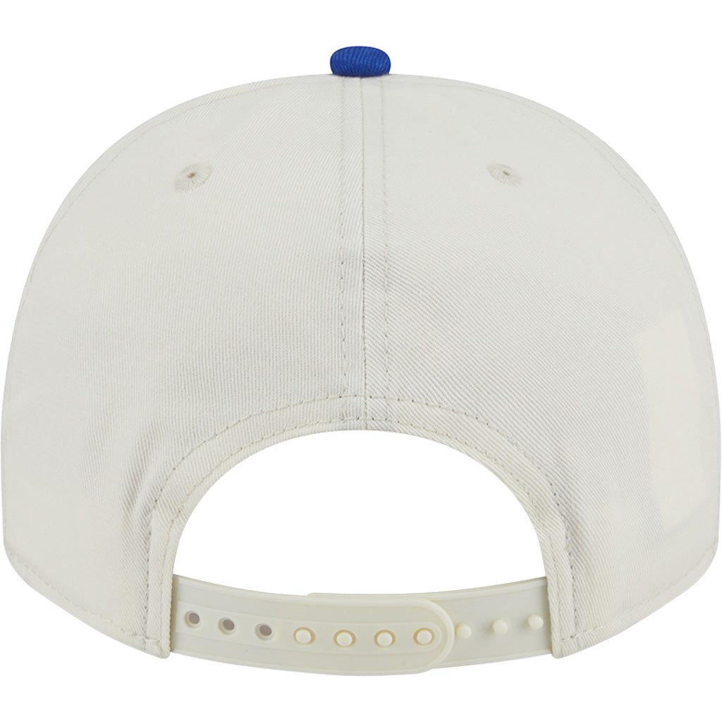 NBA Golden State Warriors New Era Chainstitch Two-Tone 9FIFTY A-Frame Snapback Hat - Cream