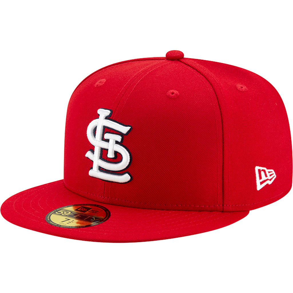 MLB St. Louis Cardinals Youth New Era Home Authentic Collection 59FIFTY Fitted Hat - Red