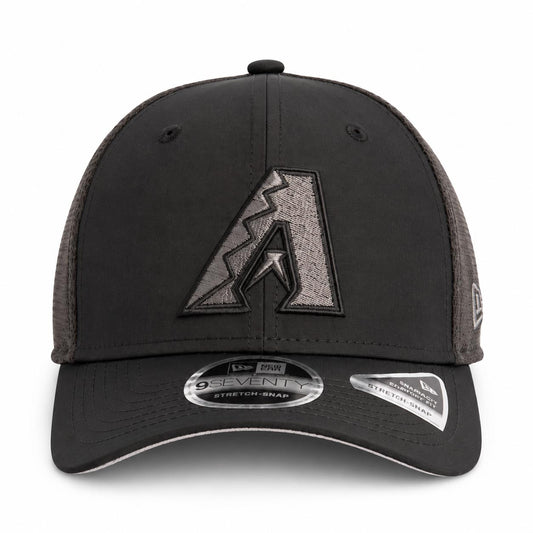 MLB Arizona Diamondbacks New Era Black Pearl Trucker 9SEVENTY Stretch-Snap Hat- Black