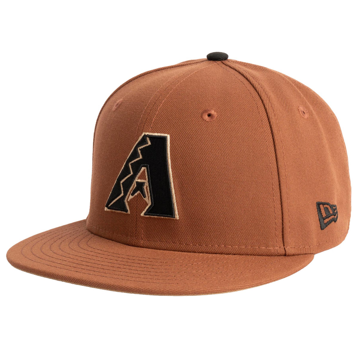 MLB Arizona Diamondbacks New Era Primary Jolly Roger 59FIFTY Fitted Hat- Brown