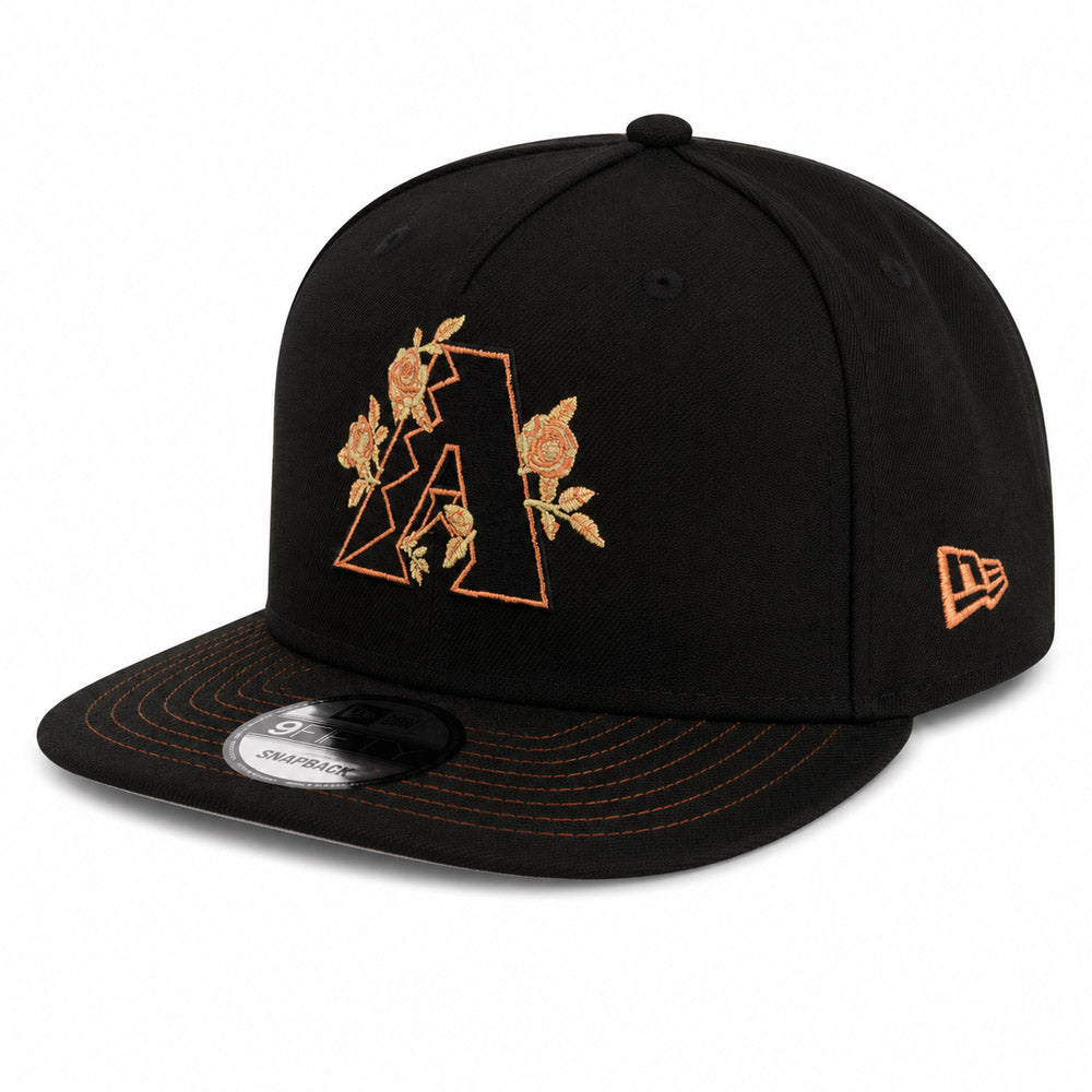 MLB Arizona Diamondbacks New Era City Connect Copper Mine 9FIFTY A-Frame Snapback Hat - Black