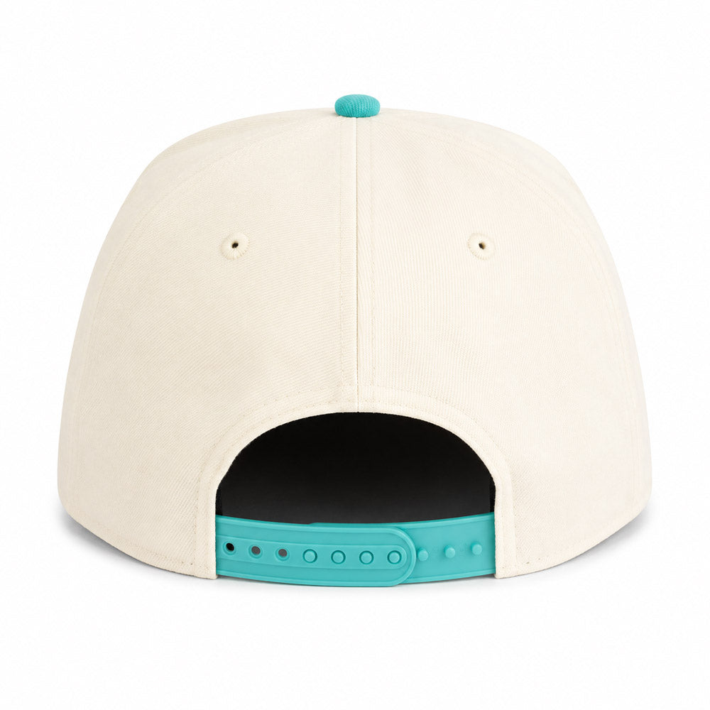 MLB Arizona Diamondbacks New Era Teal VisorTwo-Tone Summer Flower 9FIFTY A-Frame Snapback Hat - Cream
