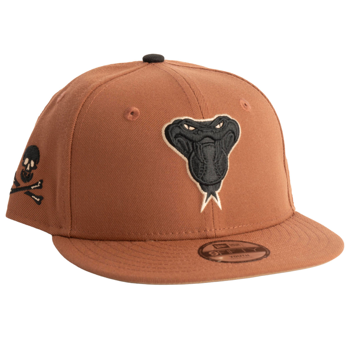 MLB Arizona Diamondbacks Youth New Era Jolly Roger 9FIFTY Snapback Hat- Brown