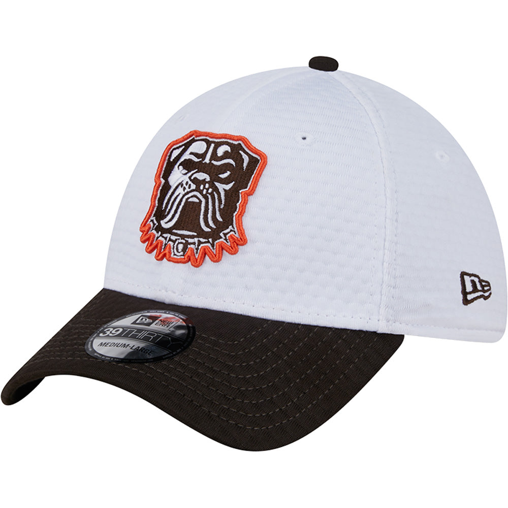 NFL Cleveland Browns New Era 2024 Training 39THIRTY Flex Fit Hat - White