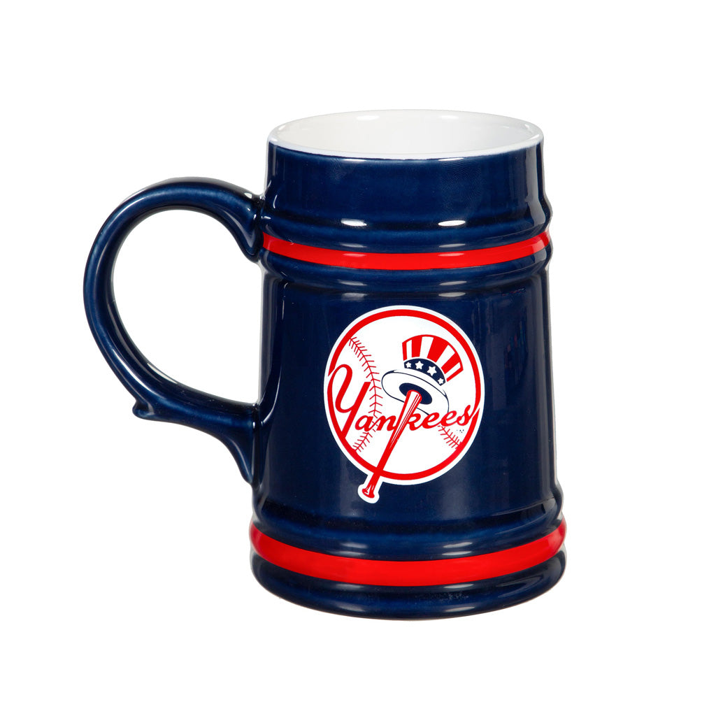 MLB New York Yankees Evergreen 24oz Ceramic Stein Cup - Blue