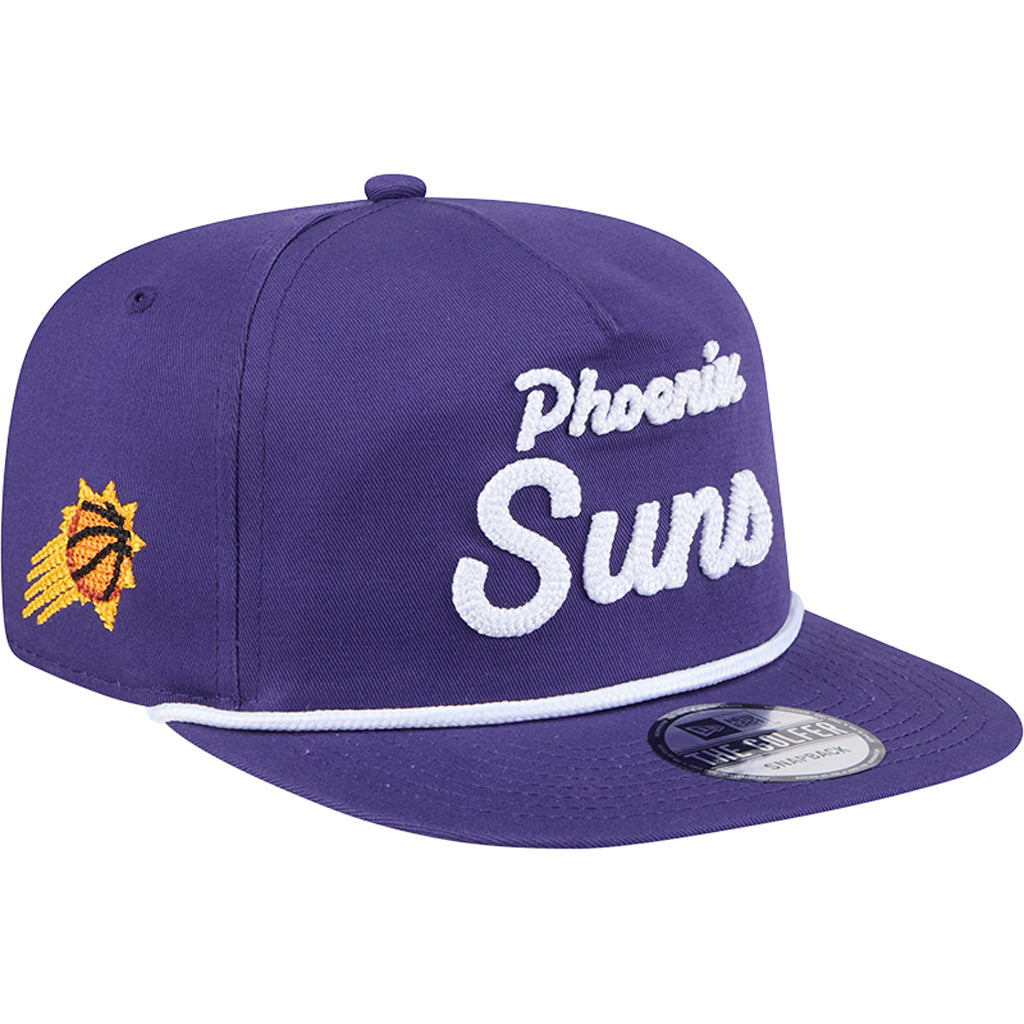 NBA Phoenix Suns New Era Team Text Golfer Snapback Hat - Purple