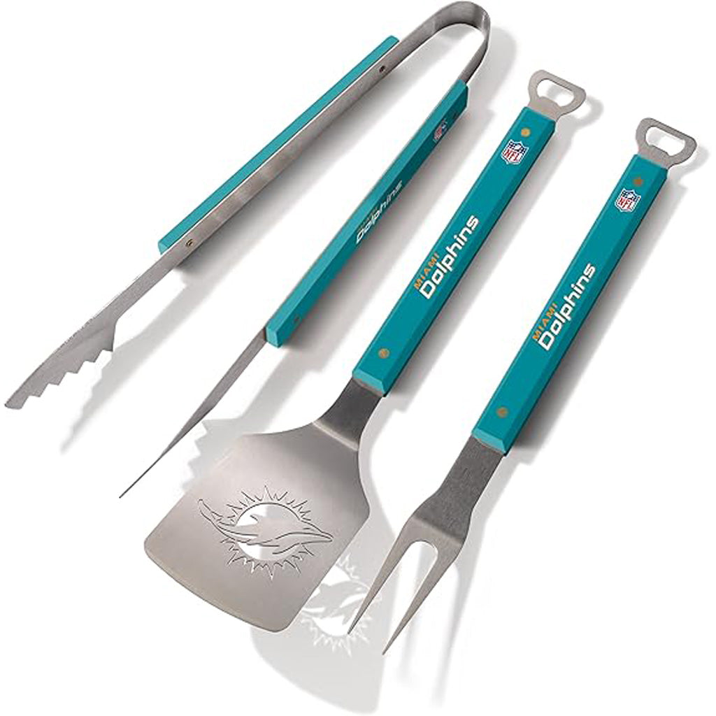 NFL Miami Dolphins YouTheFan Spirit 3-Piece BBQ Set
