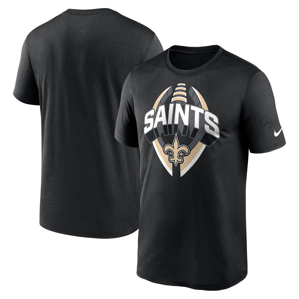 NFL New Orleans Saints Nike 2025 Icon Legend T-Shirt - Black