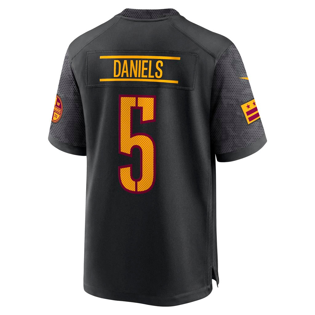 NFL Washington Commanders Jayden Daniels Nike Alternate Game Jersey - Black