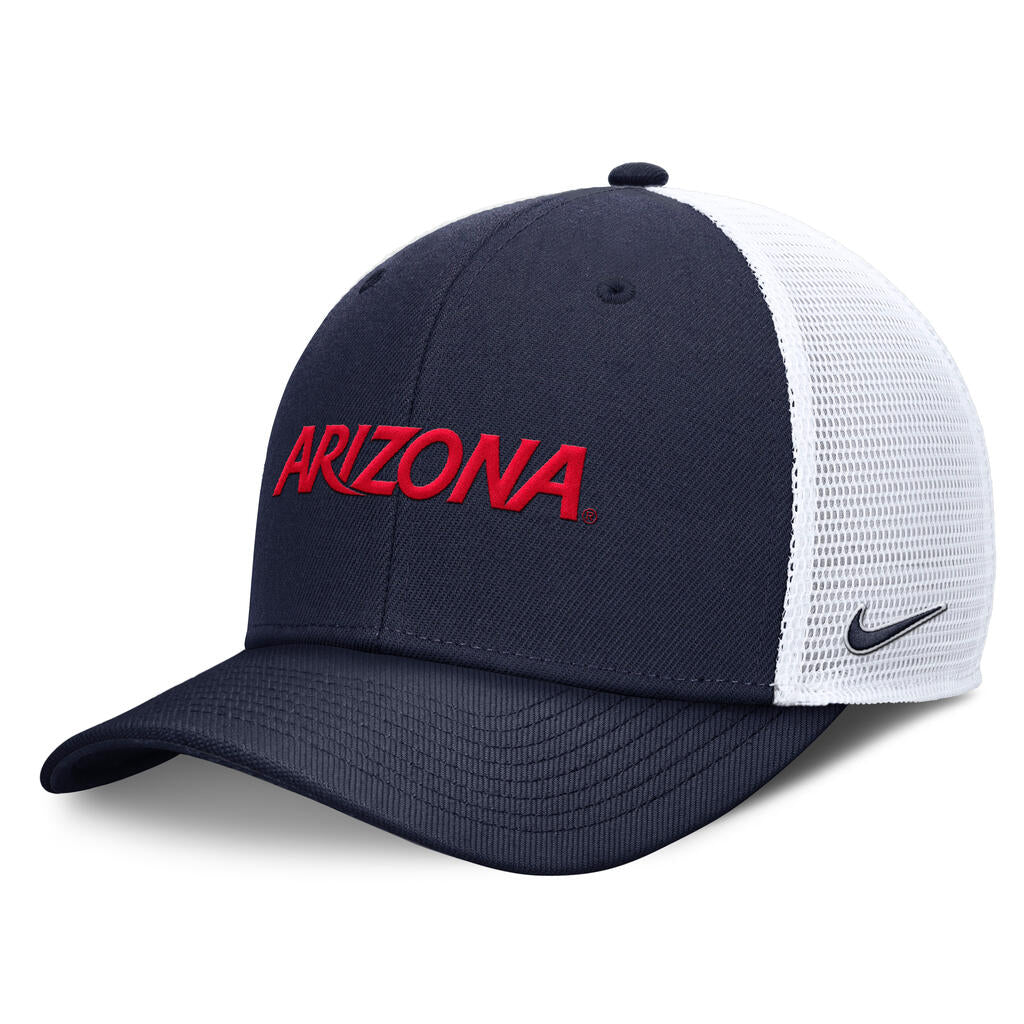 NCAA Arizona Wildcats Nike Wordmark Snapback Trucker Hat - Navy