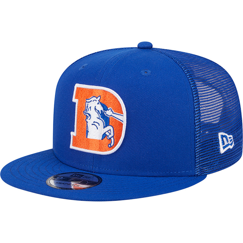 NFL Denver Broncos New Era 9FIFTY Snapback Trucker Hat - Blue