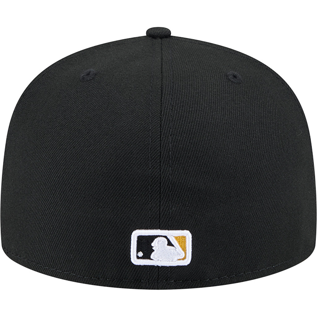 MLB Pittsburgh Pirates New Era State Stitch 59FIFTY Fitted Hat - Black