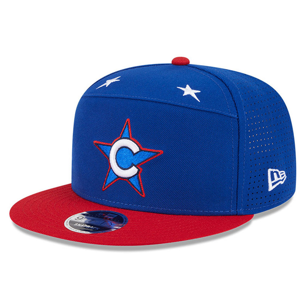 MLB Chicago Cubs New Era 2025 All Star Game Workout 9FIFTY Split Panel Snapback Hat - Blue