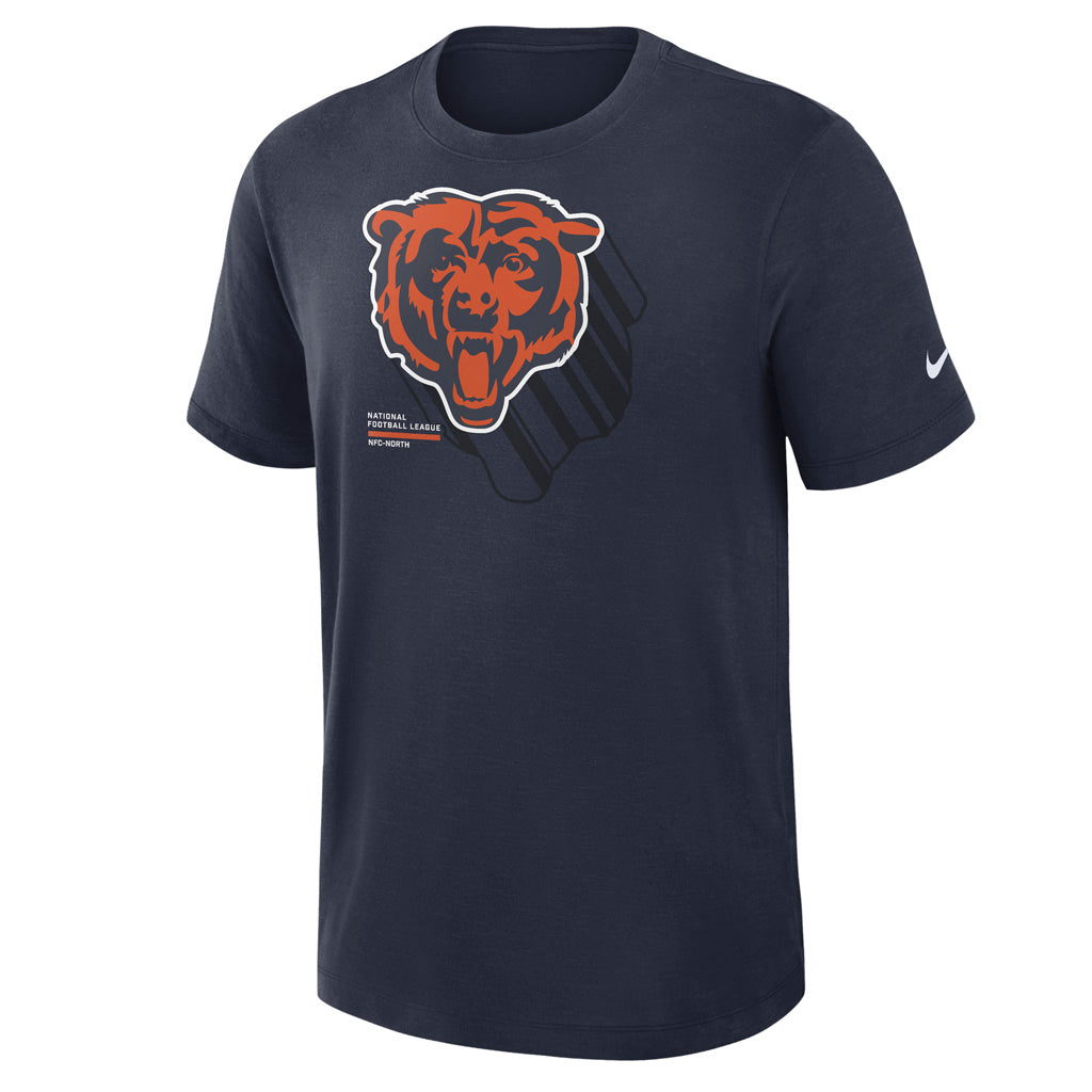 NFL Chicago Bears Nike Slub T-Shirt - Navy