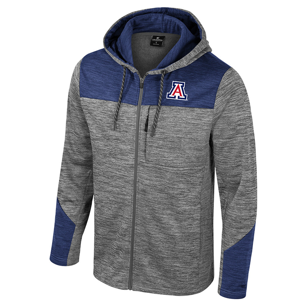 NCAA Arizona Wildcats Colosseum Dozer Full Zip Fleece Hoodie