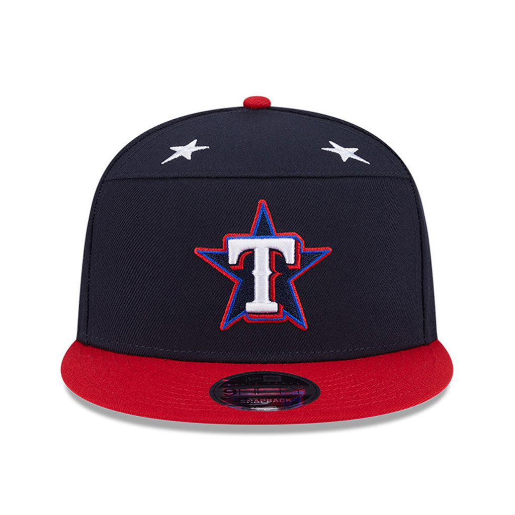 MLB Texas Rangers New Era 2025 All Star Game Workout 9FIFTY Split Panel Snapback Hat - Navy