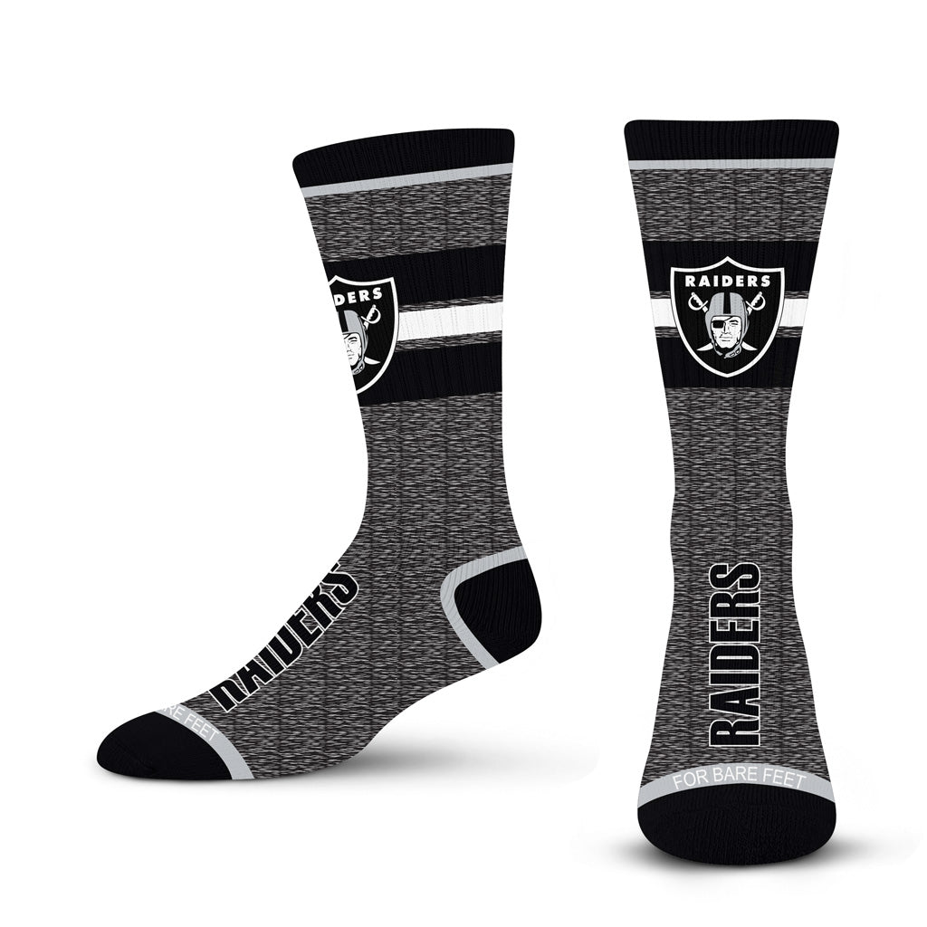 NFL Las Vegas Raiders For Bare Feet Spotlight Socks - Black