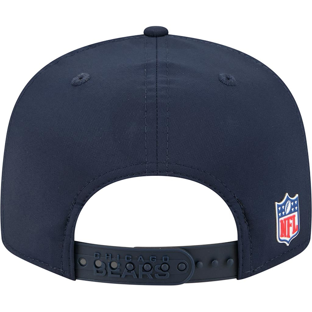 NFL Chicago Bears New Era 2025 Sideline 9FIFTY Split Panel Snapback Hat - Navy