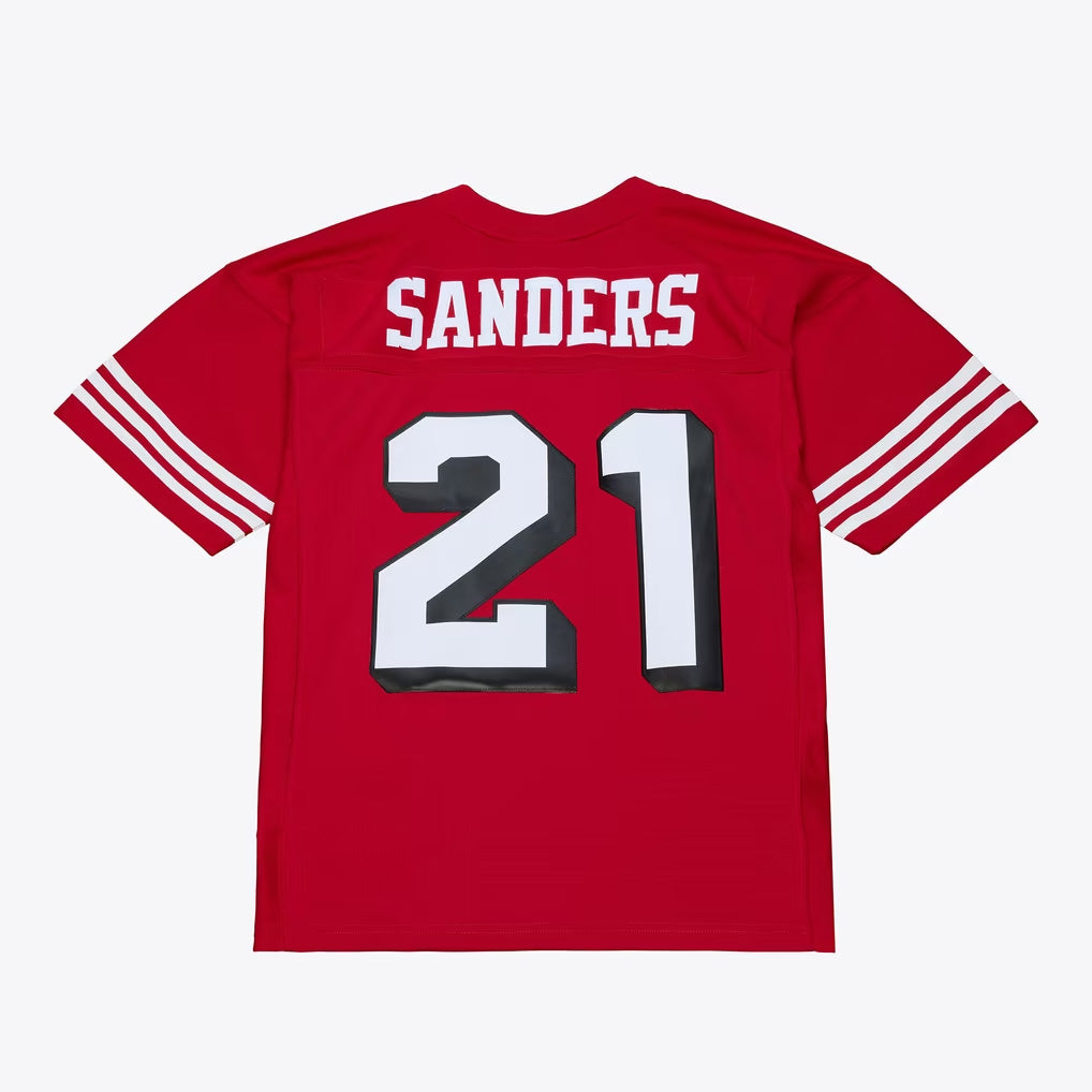 NFL San Francisco 49ers Deion Sanders Mitchell & Ness 1994 Legacy Jersey- Red