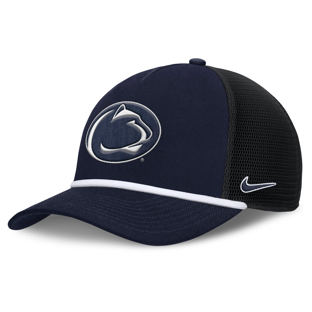 NCAA Penn State Nittany Lions Nike Primary Logo Snapback Trucker Hat - Navy