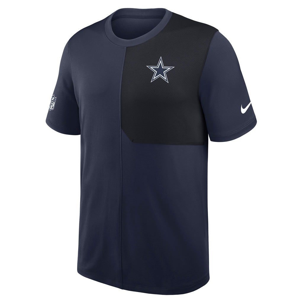 NFL Dallas Cowboys Nike Dri-Fit Coaches Top T-Shirt - Navy