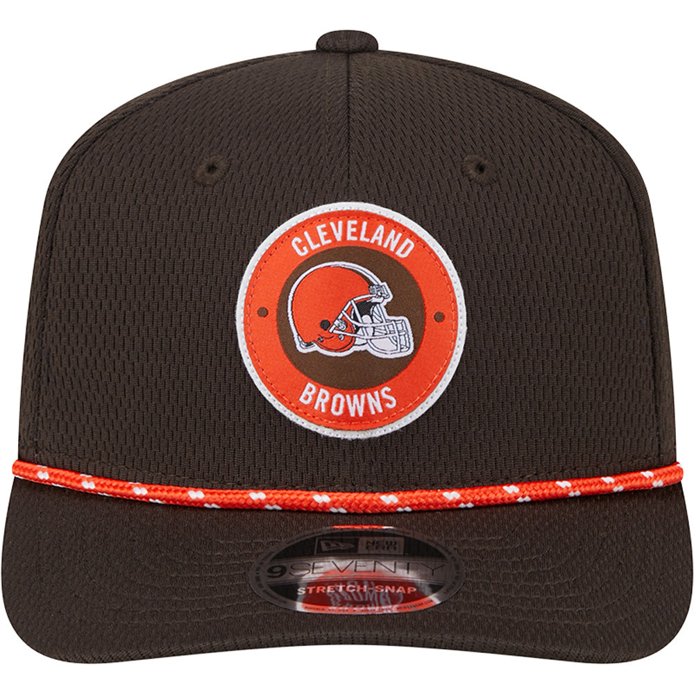 NFL Cleveland Browns New Era 2024/25 Sideline 9SEVENTY Stretch Snapback Hat - Brown