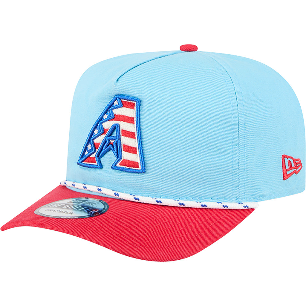 MLB Arizona Diamondbacks New Era 2025 4th of July Golfer Snapback Hat - Blue