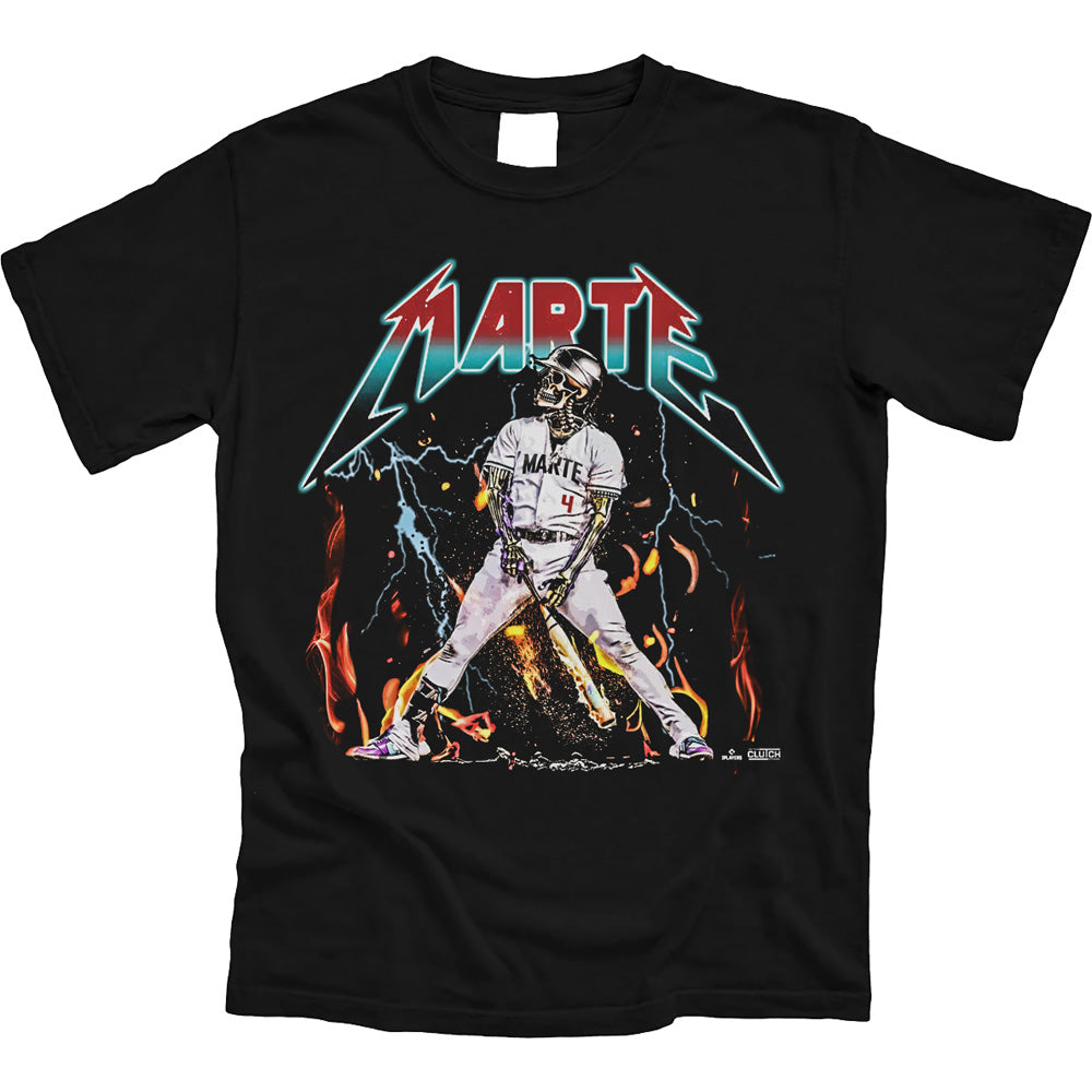 MLBPA Ketel Marte In the Clutch For Whom The Bell Tolls T-Shirt - Black