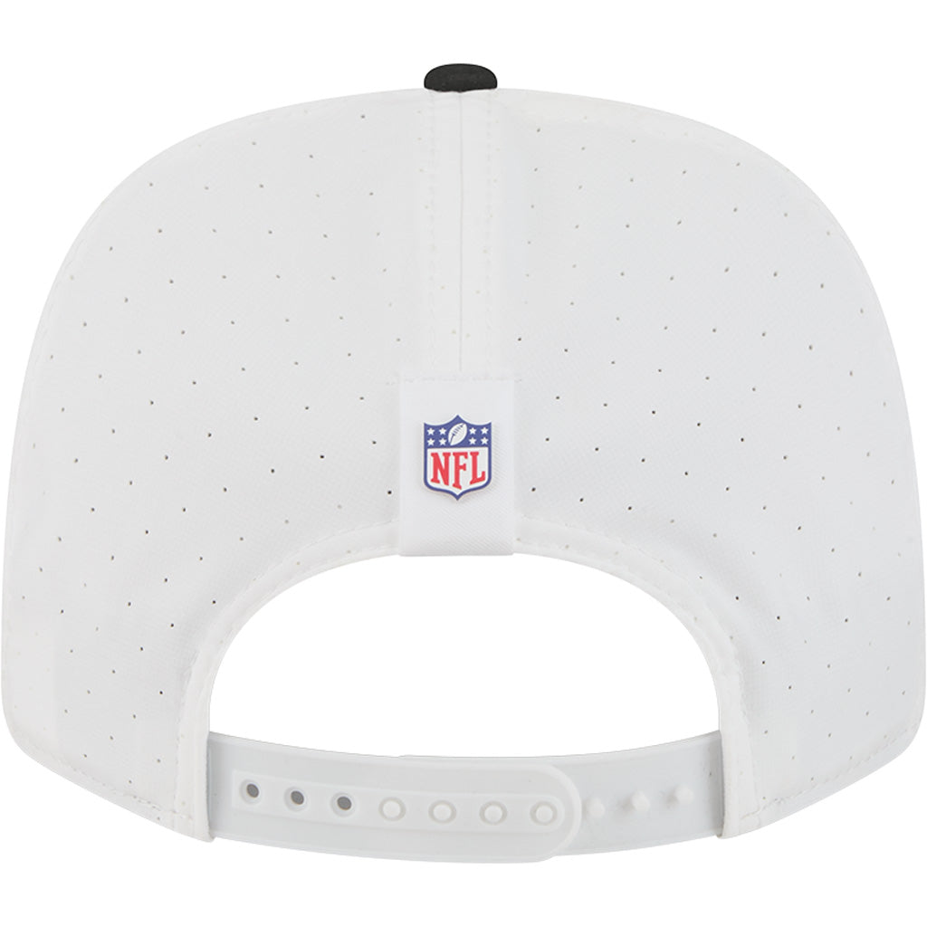 NFL Las Vegas Raiders New Era 2025 Training 9SEVENTY Stretch-Snapback Hat - White