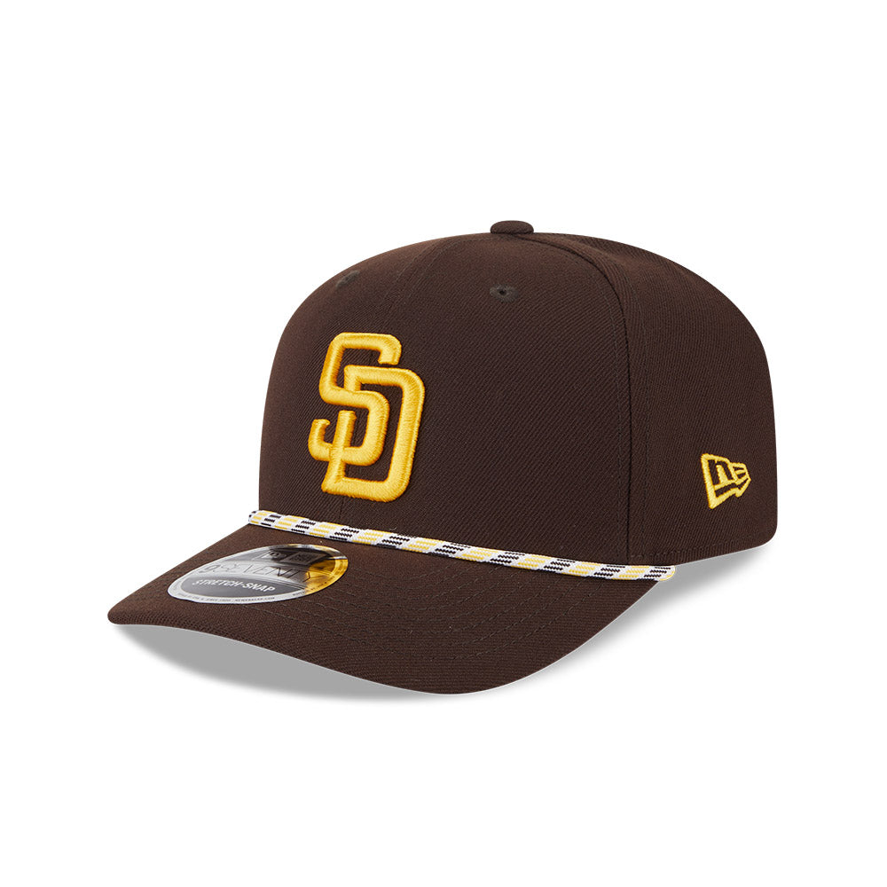 MLB San Diego Padres New Era Multicolor Rope 9SEVENTY Stretch-Snapback Hat - Brown