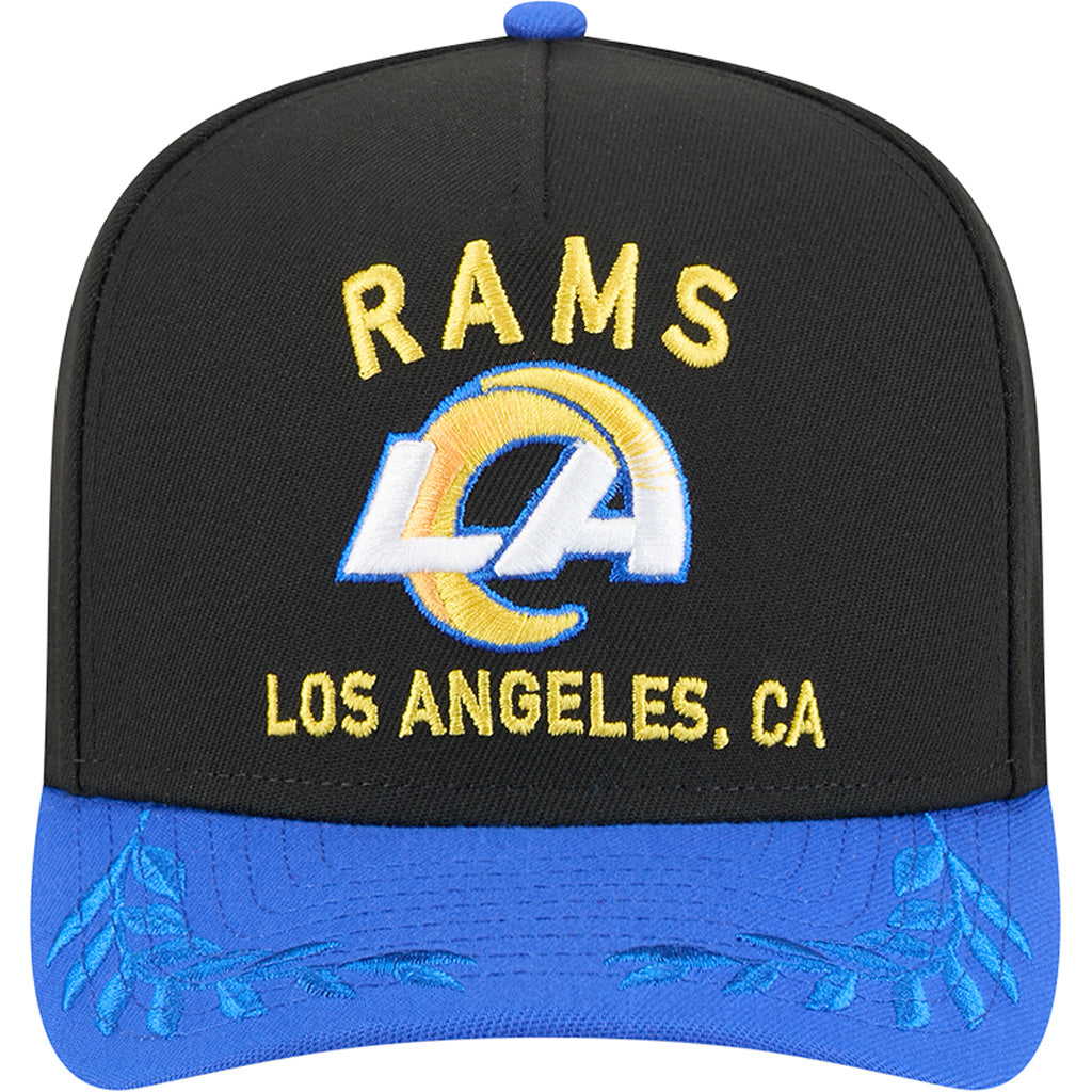NFL Los Angeles Rams New Era 2025 Draft 9FIFTY A-Frame Hat - Black