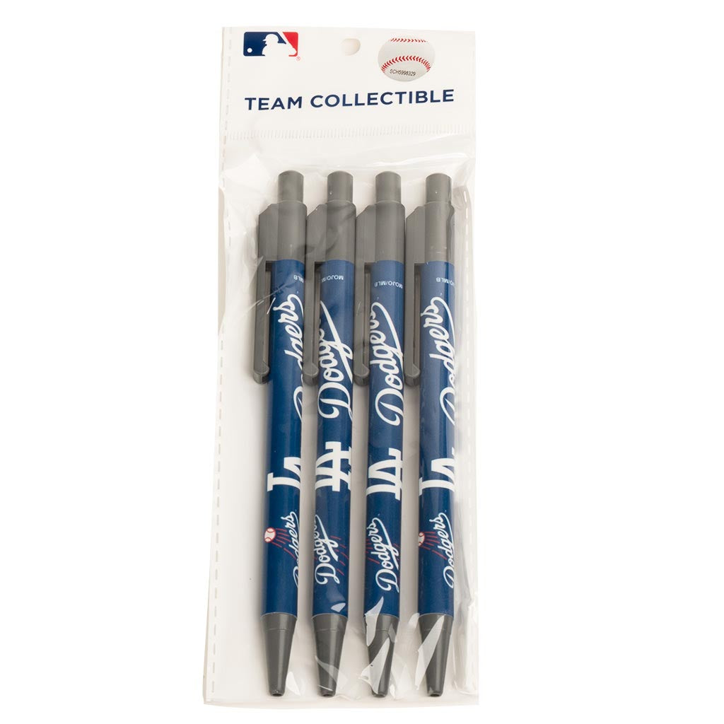 MLB Los Angeles Dodgers Mojo 4-Pack Retractable Pens