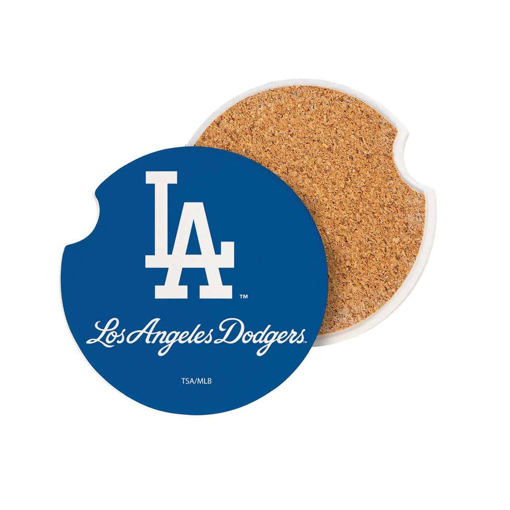 MLB Los Angeles Dodgers Evergreen 2-Pack Car Coasters