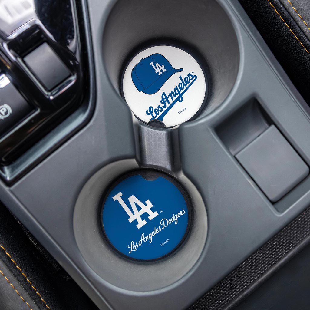 MLB Los Angeles Dodgers Evergreen 2-Pack Car Coasters