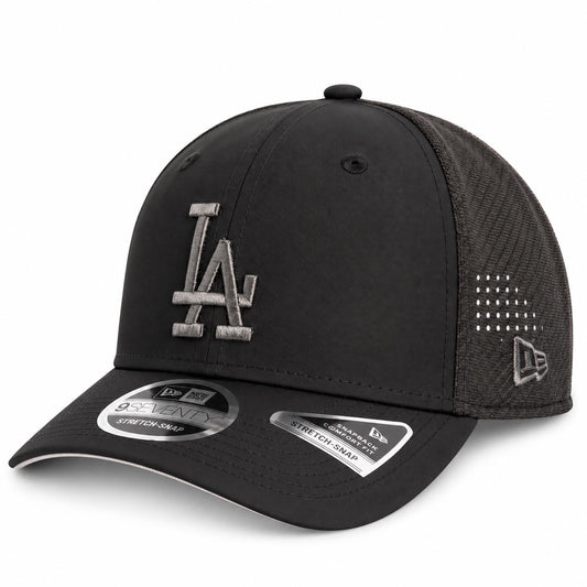 MLB Los Angeles Dodgers New Era Black Pearl Trucker 9SEVENTY Stretch-Snap Hat- Black