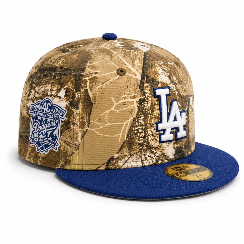 MLB Los Angeles Dodgers New Era Team Terrain 59FIFTY Fitted Hat- Real Tree