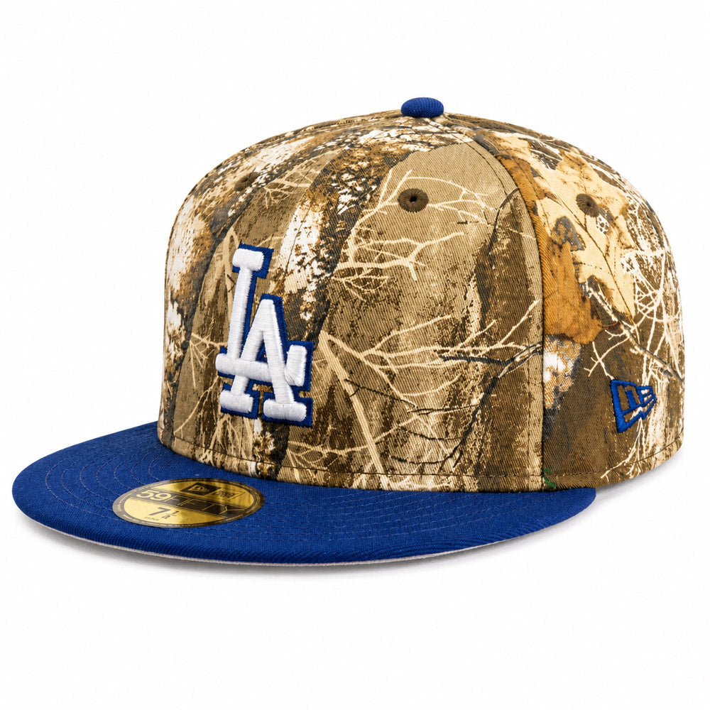 MLB Los Angeles Dodgers New Era Team Terrain 59FIFTY Fitted Hat- Real Tree