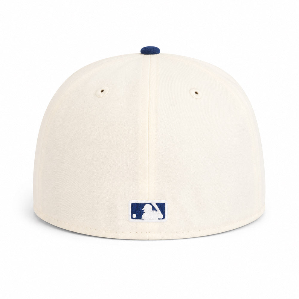 MLB Los Angeles Dodgers New Era Two-Tone Summer Flower 59FIFTY Fitted Hat - Cream