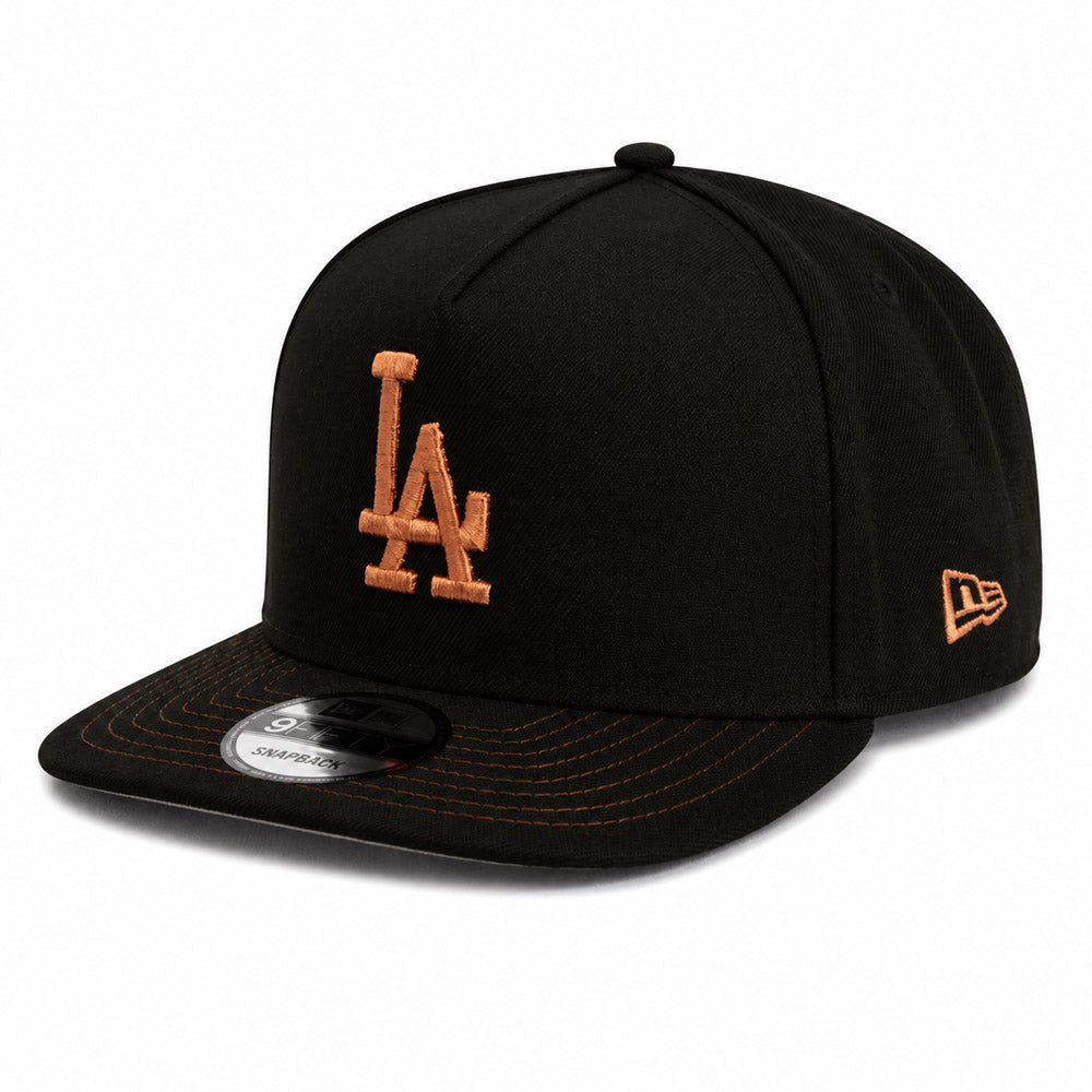 MLB Los Angeles Dodgers New Era Copper Mine 9FIFTY A-Frame Snapback Hat - Black