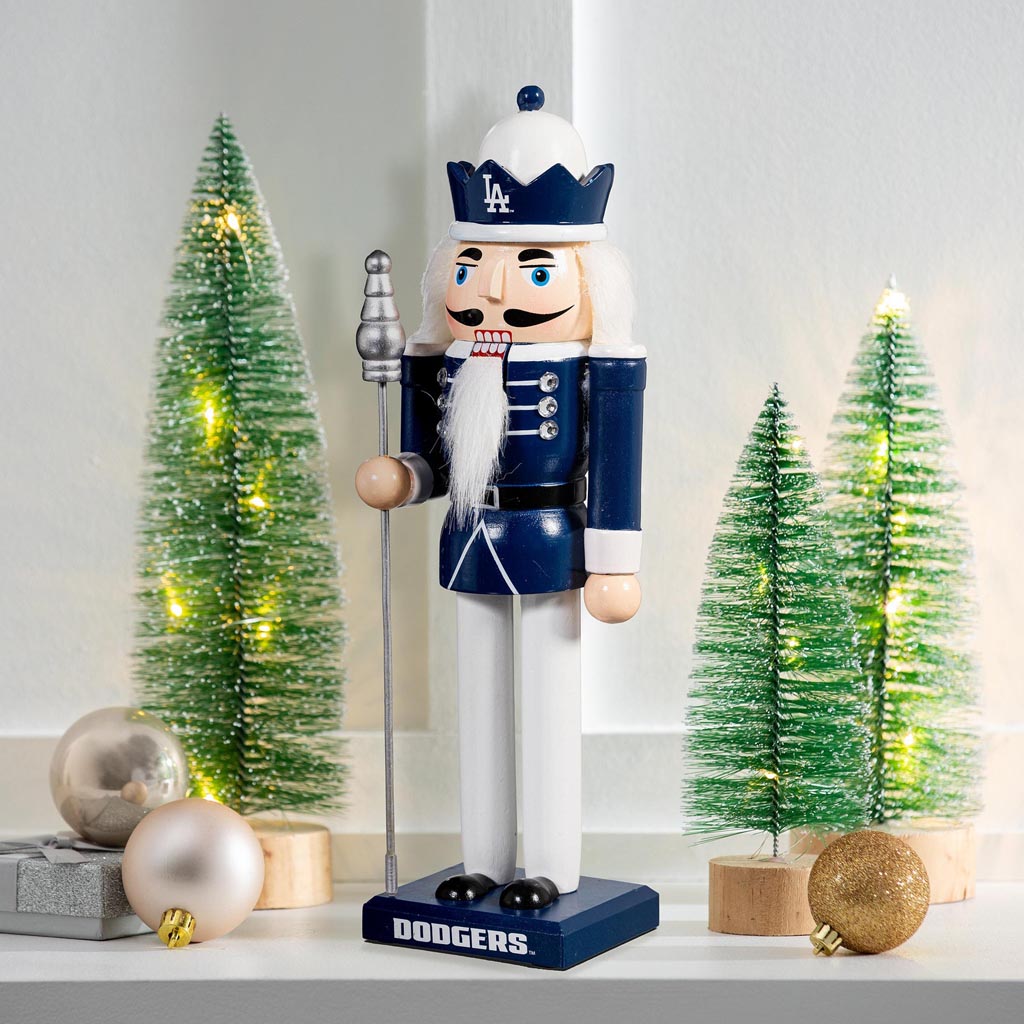MLB Los Angeles Dodgers Evergreen 12" Nutcracker