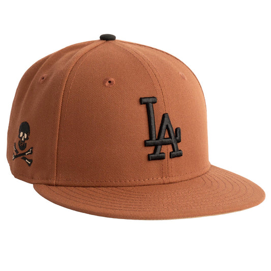 MLB Los Angeles Dodgers New Era Jolly Roger 59FIFTY Fitted Hat- Brown