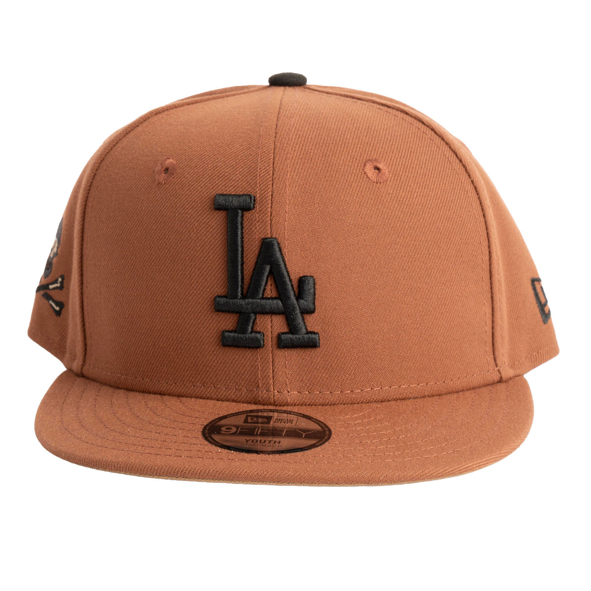 MLB Los Angeles Dodgers Youth New Era Jolly Roger 9FIFTY Snapback Hat- Brown
