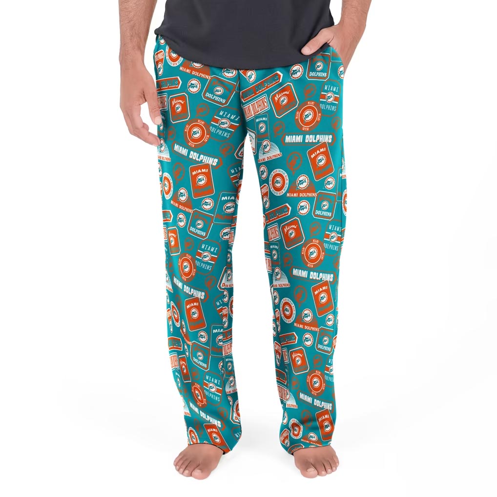NFL Miami Dolphins Concepts Sport Grady Pajama Pant- Teal