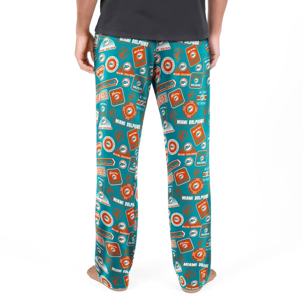NFL Miami Dolphins Concepts Sport Grady Pajama Pant- Teal