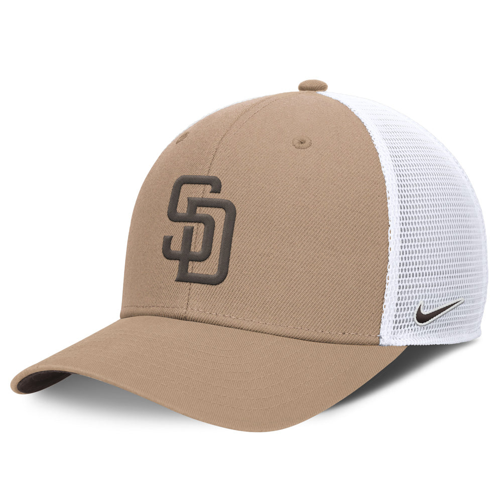 MLB San Diego Padres Nike Rise Structured Trucker Adjustable
