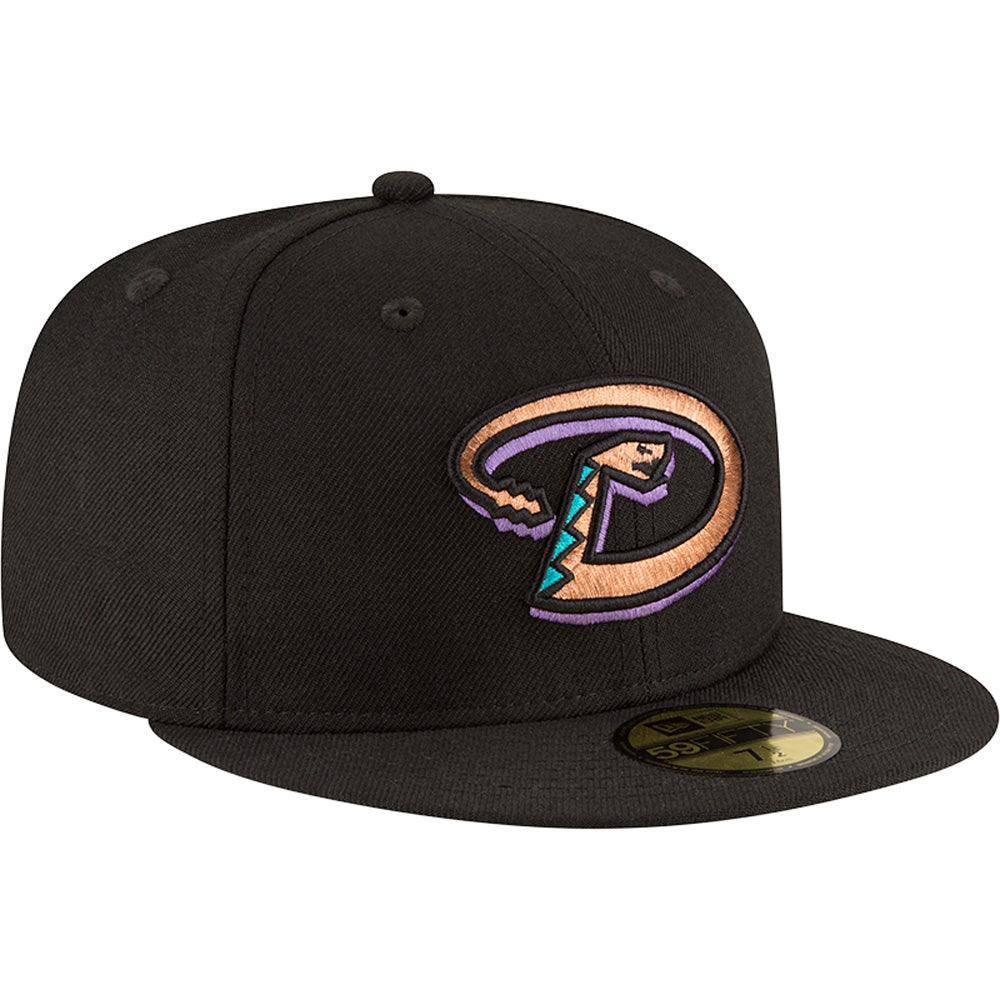 MLB Arizona Diamondbacks New Era '01 World Series Side Patch 59FIFTY Fitted Hat - Black