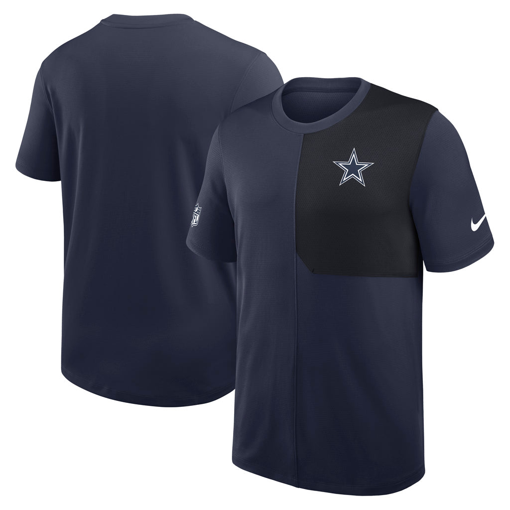 NFL Dallas Cowboys Nike Dri-Fit Coaches Top T-Shirt - Navy