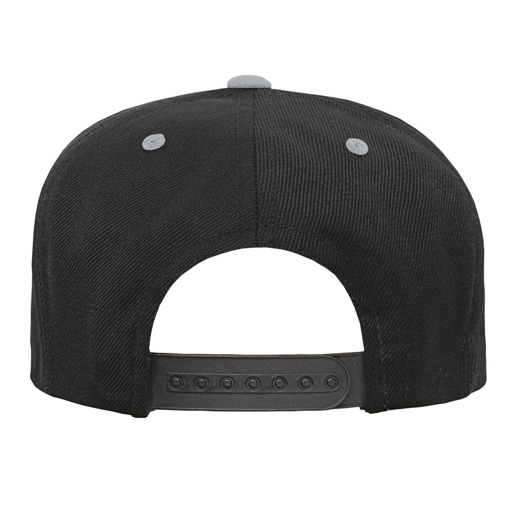 NFL Las Vegas Raiders Youth Outerstuff Team Color Pop Flatbrim Adjustable Snapback Hat - Black